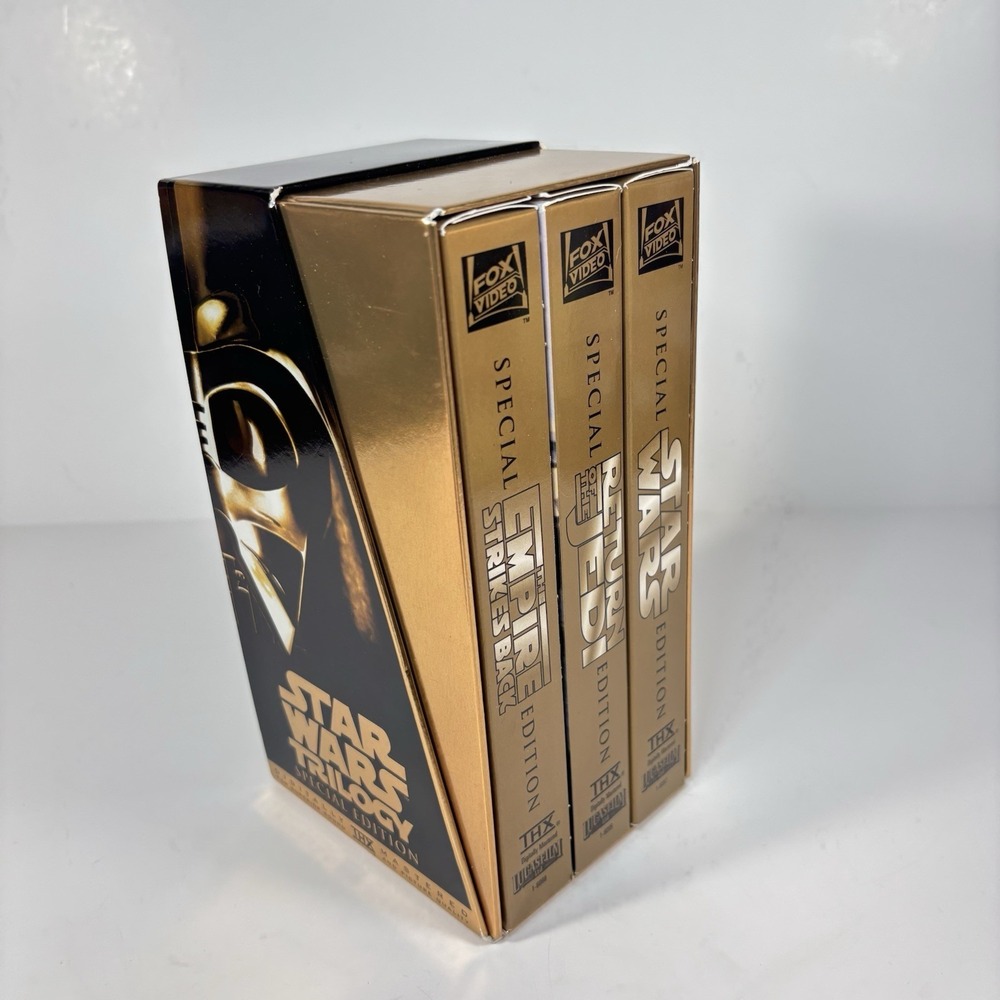 Star Wars Trilogy Special Edition Gold Box Set‎ Vintage VHS 1997 Lucas Films